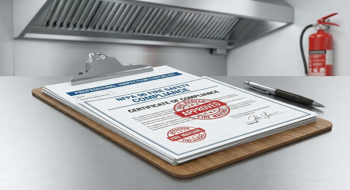Dallas hood cleaning compliance documentation, service records, and inspection paperwork